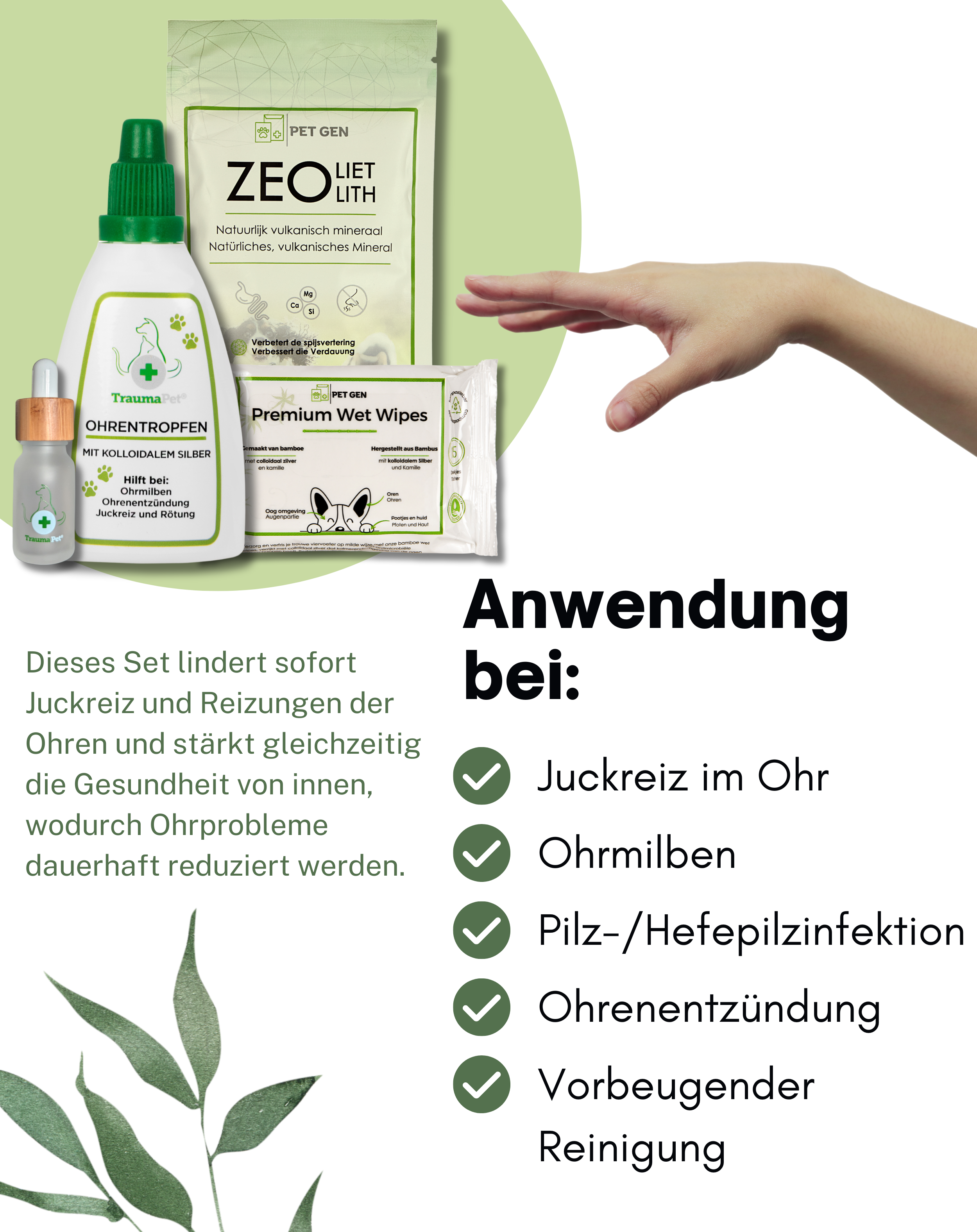 Anti-Juckreiz-Set: Ohr