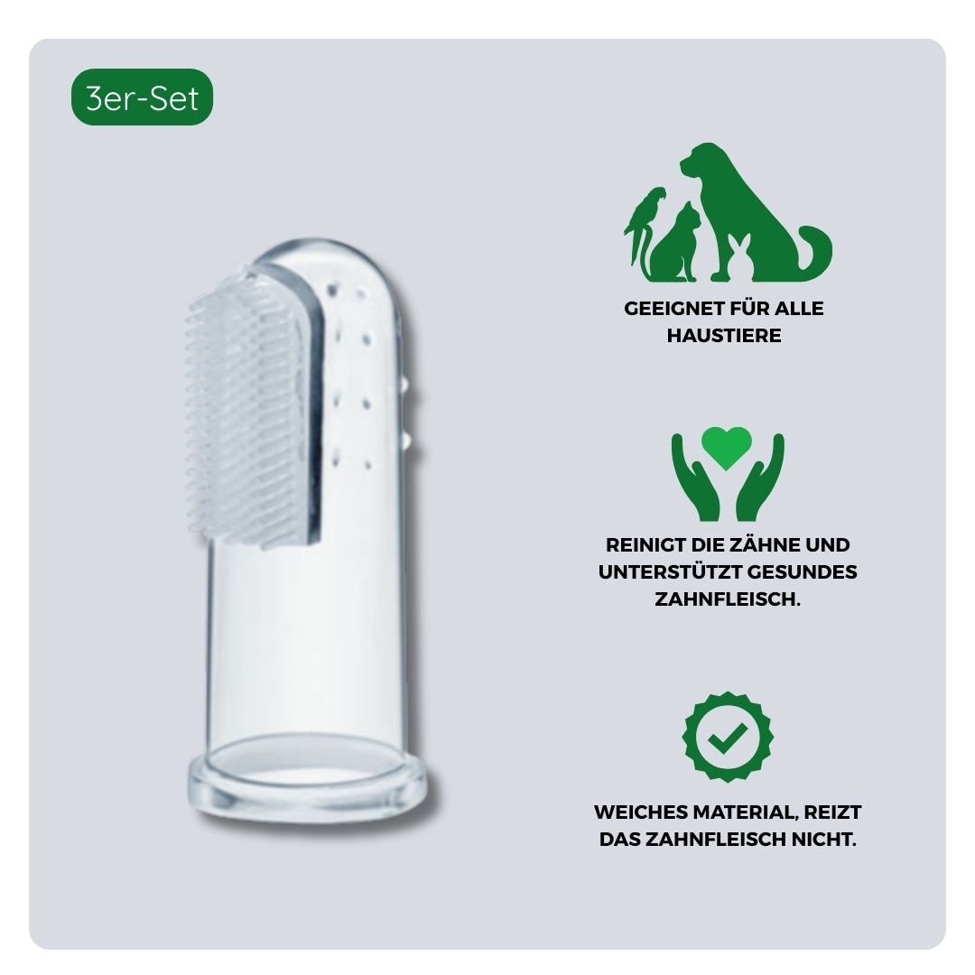 Hergestellt aus flexiblem Gummi, geeignet zur Entfernung von Zahnbelag und zur Massage des Zahnfleisches bei Hund und Katze.